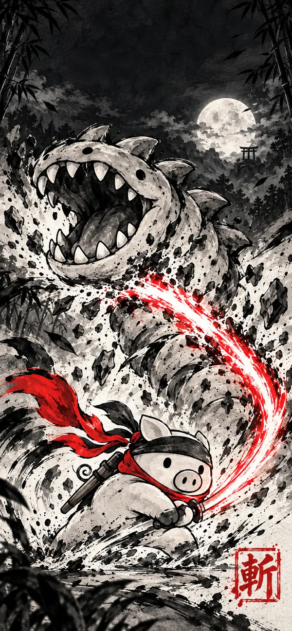 Ninja Pig – Ink Flash!